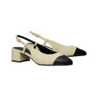 Tory Burch Cap-Toe Slingback Wild Wheat