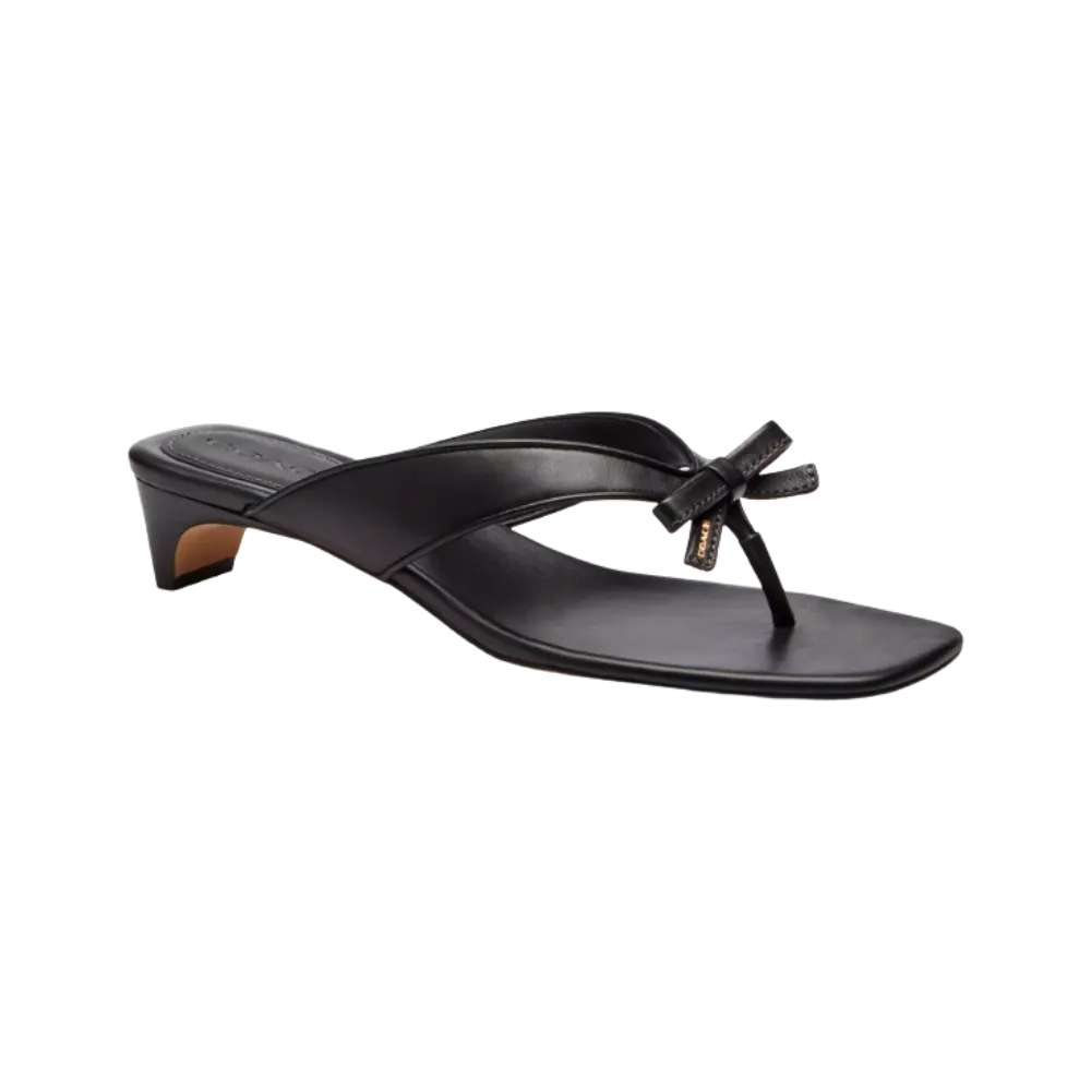 Coach Bow Thong Kitten Black