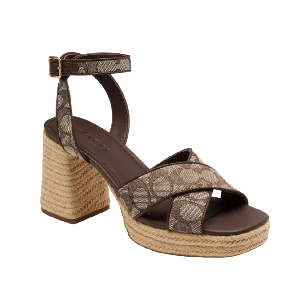 Coach Block In Signature Jacquard Oak