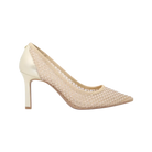 Michael Kors Willa Embellished Mesh Pump Pale Gold