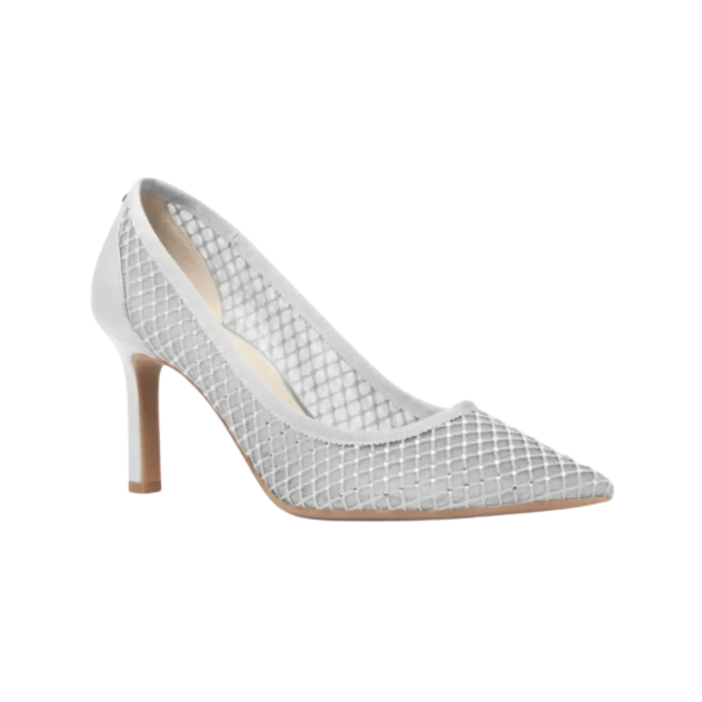 Michael Kors Willa Embellished Mesh Pump Silver