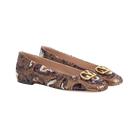 Valentino VLogo Signature Ballerinas With Animalier Embroidery Brown