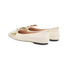 Valentino Bowow Kidskin Ballerina Ivory