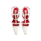 Valentino Rockstud Kidskin Pumps 100mm White