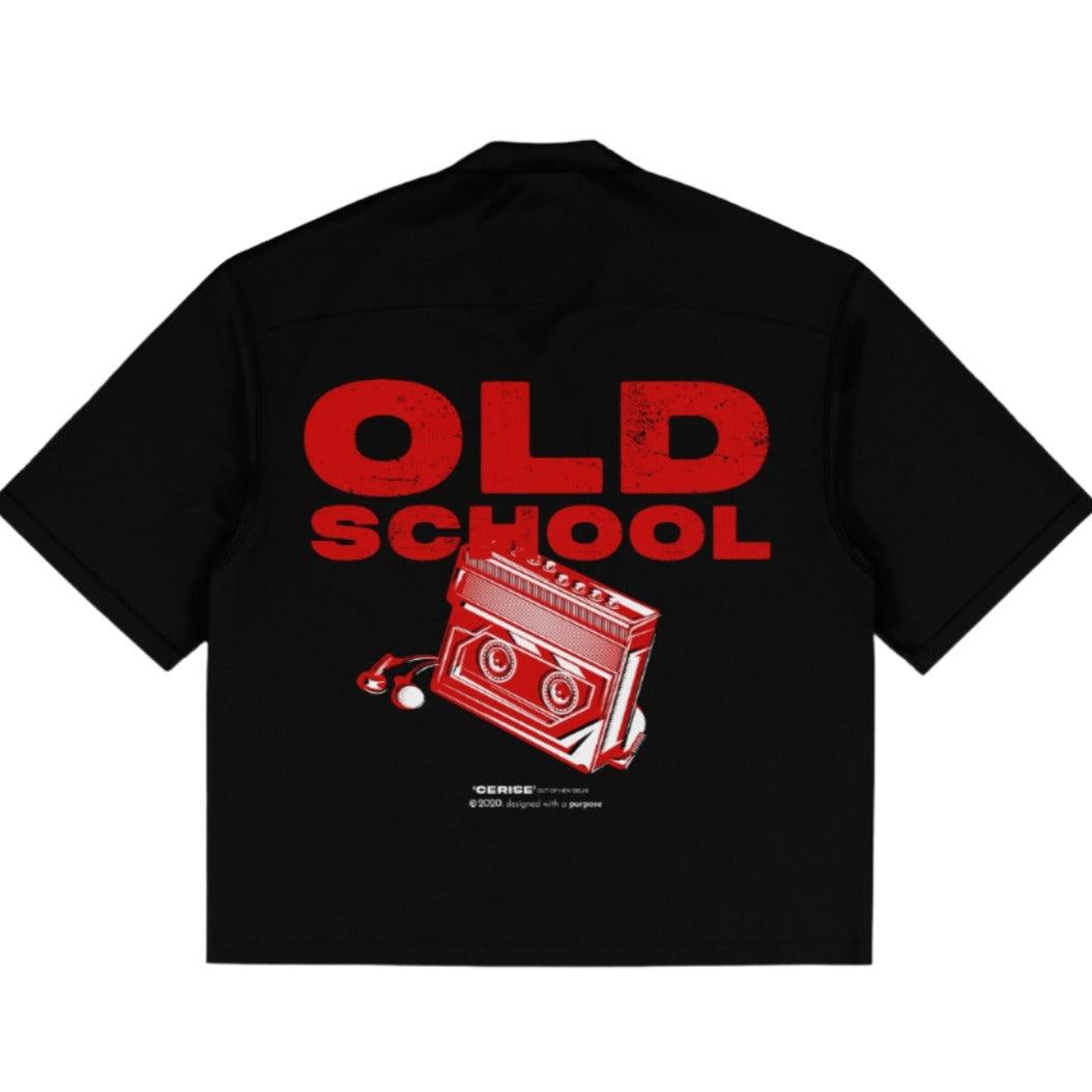 CERISE OLD SCHOOL BOWLING SHIRT - dawntown