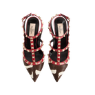 Valentino Rockstud Pumps In Pony-Effect Calfskin 100mm White