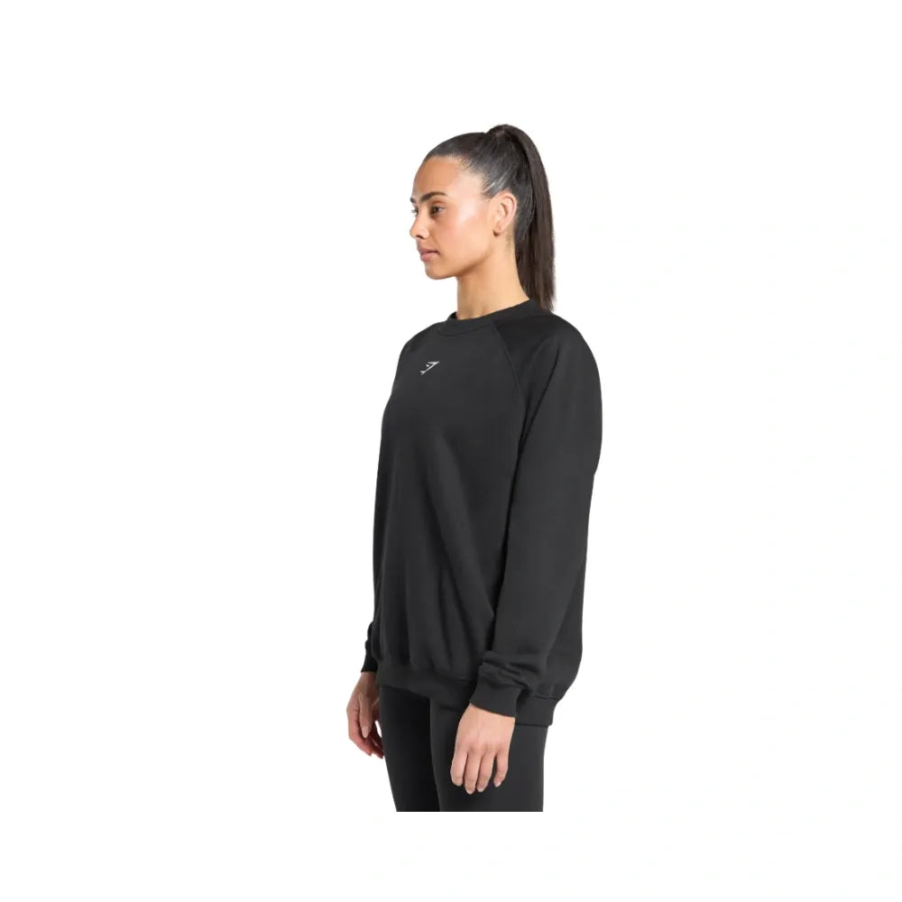 Gymshark Training Oversized Fleece Sweatshirt Black