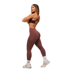 Gymshark Lifting Dipped Waistband Leggings Burgundy Brown