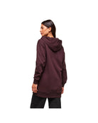 Gymshark Covered Longline Zip Up Hoodie oversized fit Cherry Purple