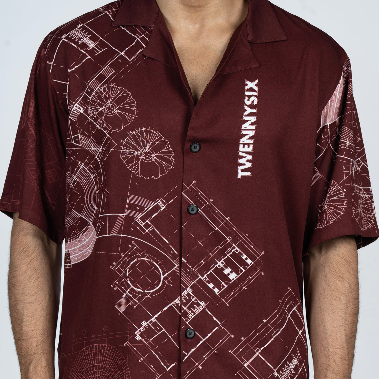 Architect's Shirt in Maroon