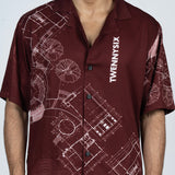 Architect's Shirt in Maroon