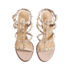 Valentino Rockstud Ankle Strap Sandal 90mm Poudre