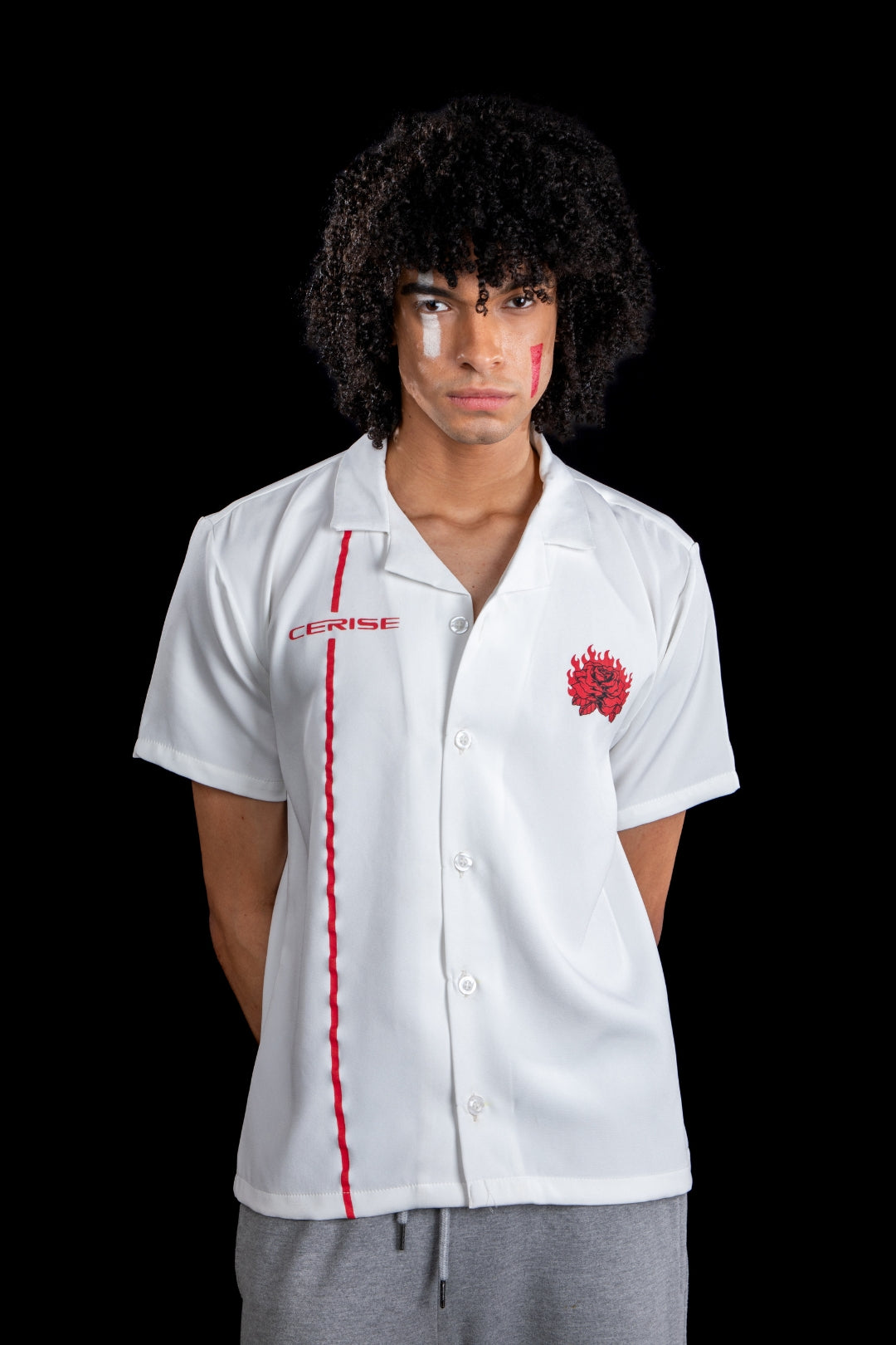 REDLINE RUSH BOWLING SHIRT ( WHITE )