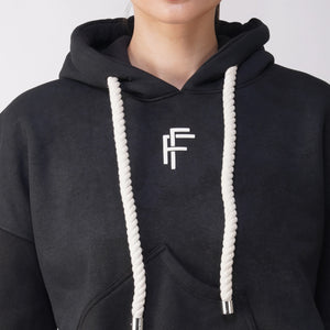 Cotton Fleece Asymmetric Hoodie