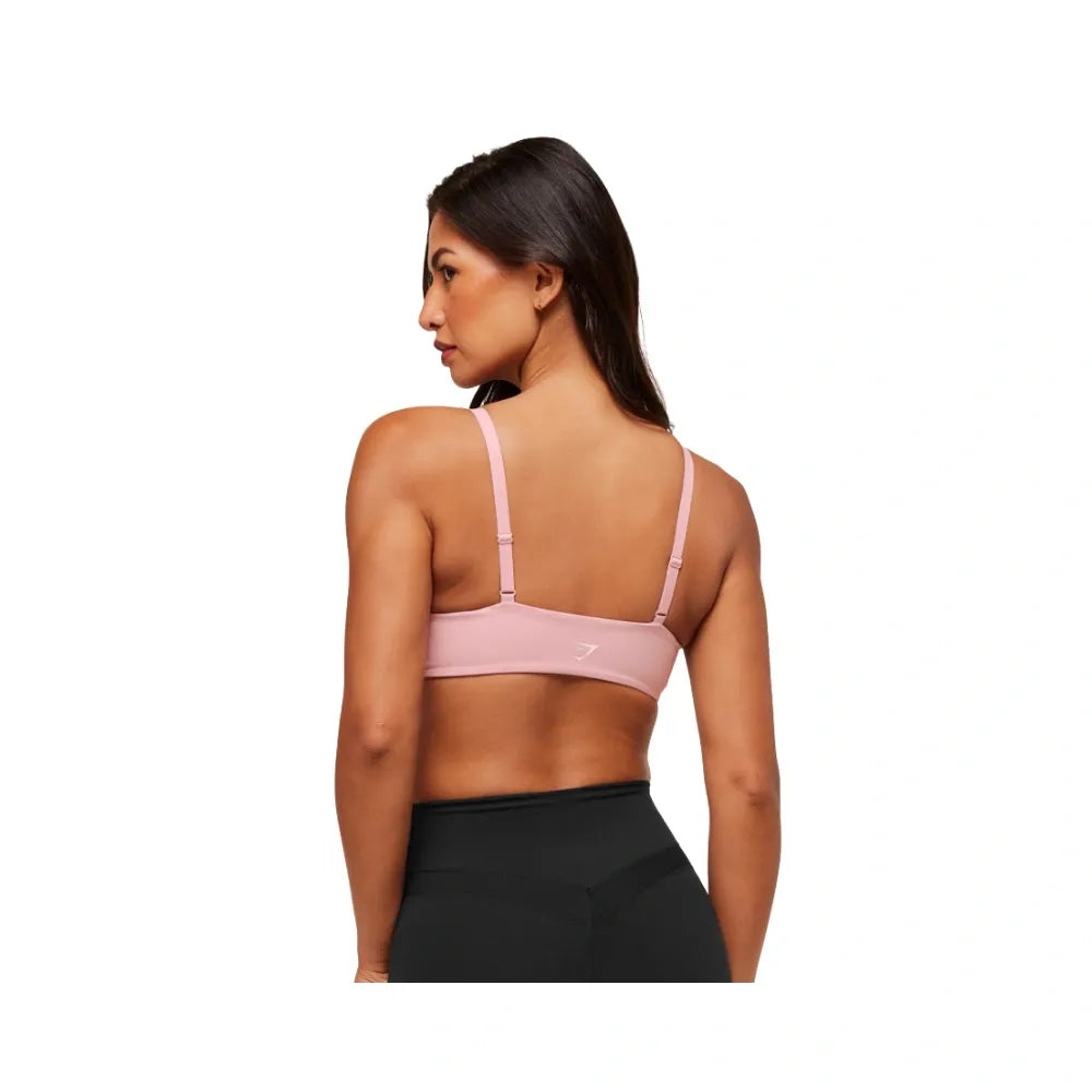 Gymshark Twist Front Bralette - Light Support Cloud Pink