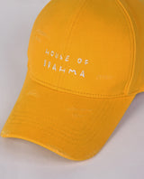 HOB // Yellow Distressed Baseball Cap