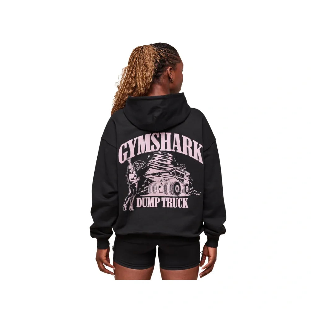 Gymshark Dump Truck Graphic Hoodie Black