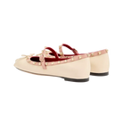 Valentino Mary-Jane Rockstud Nappa Ballerina 05mm Butter