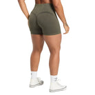 Gymshark Gains Seamless Washed Shorts Strength Green