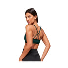 Gymshark Ruched Strappy Sports Bra Light Support Deep Petrol Blue