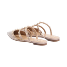 Valentino Patent Rockstud Ballet Mule Poudre