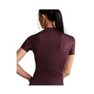 Nike X Skims Shine Women's Mock-Neck Short-Sleeve Top CURRANT