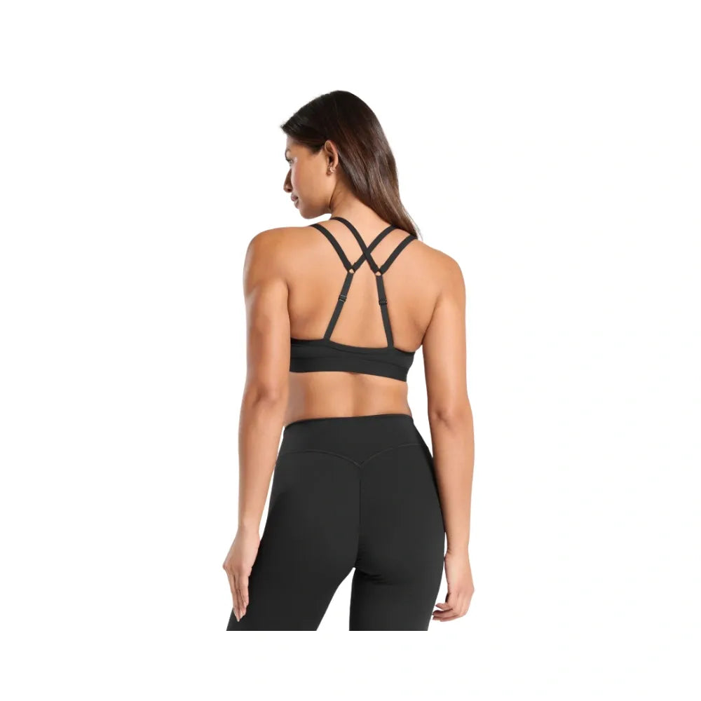 Gymshark Double Up Sports Bra - Light Support Black