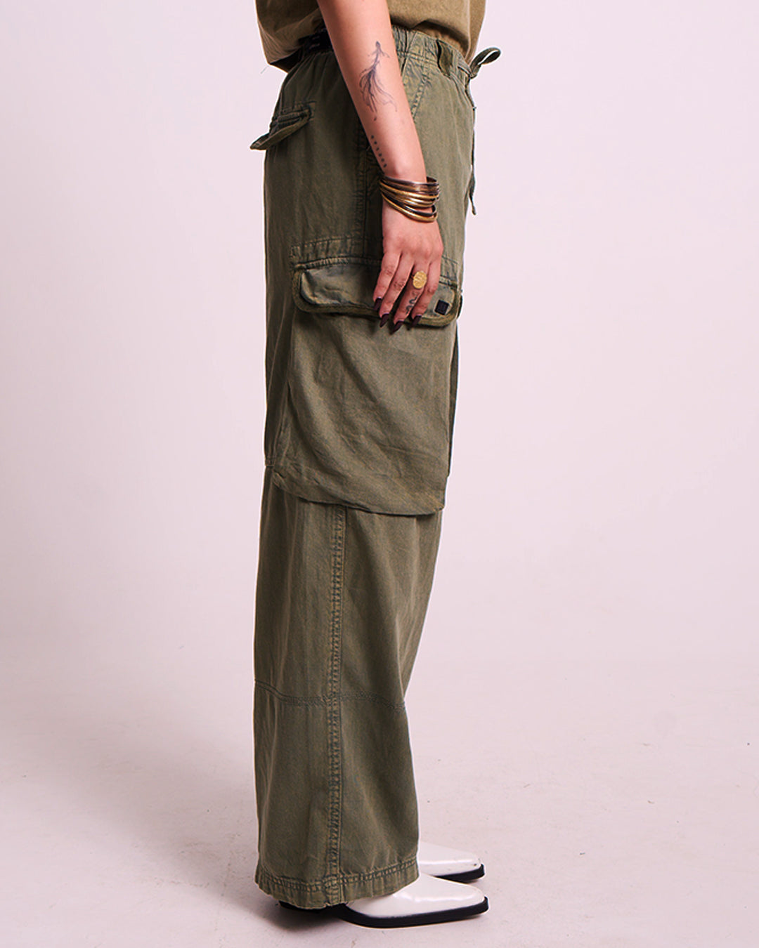 Olive utility cargo