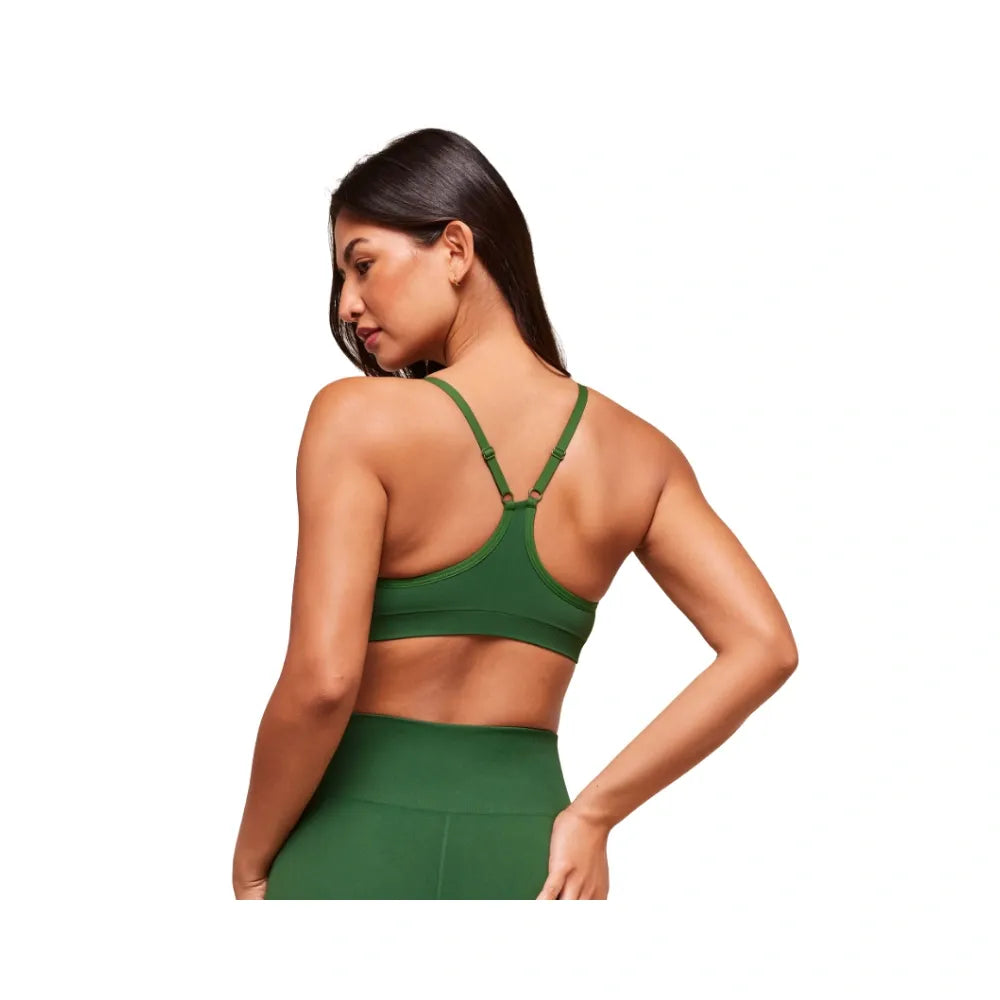 Gymshark Everyday Seamless Racerback Sports Bra - Light Support Athletic Green