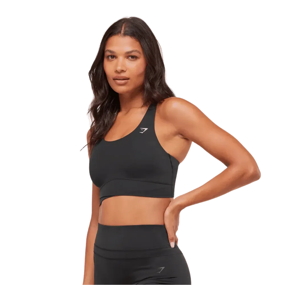 Gymshark Cross Over Sports Bra Black