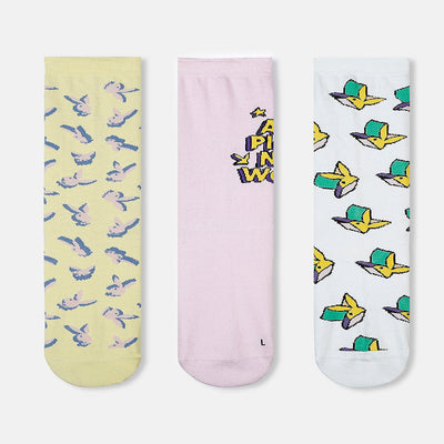 Men’s Playboy Themed Ribbed Crew Socks