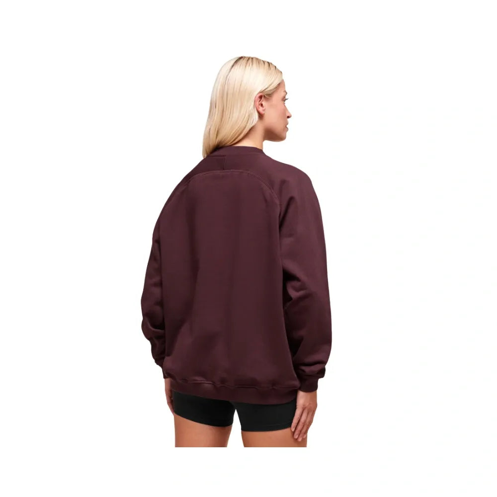 Gymshark Training Oversized Fleece Sweatshirt Cherry Purple