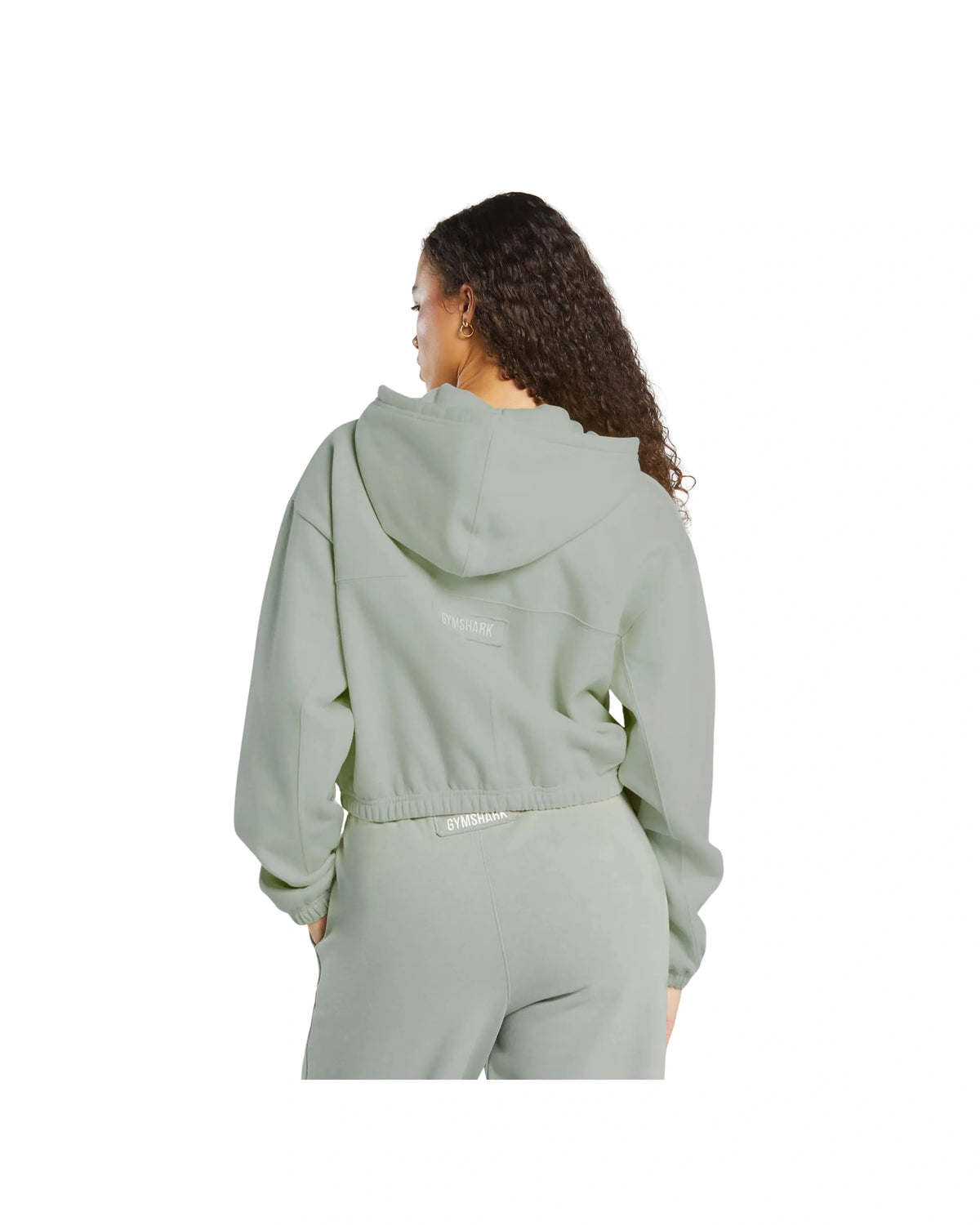 Gymshark Fleece Zip Hoodie regular fit Stone Grey