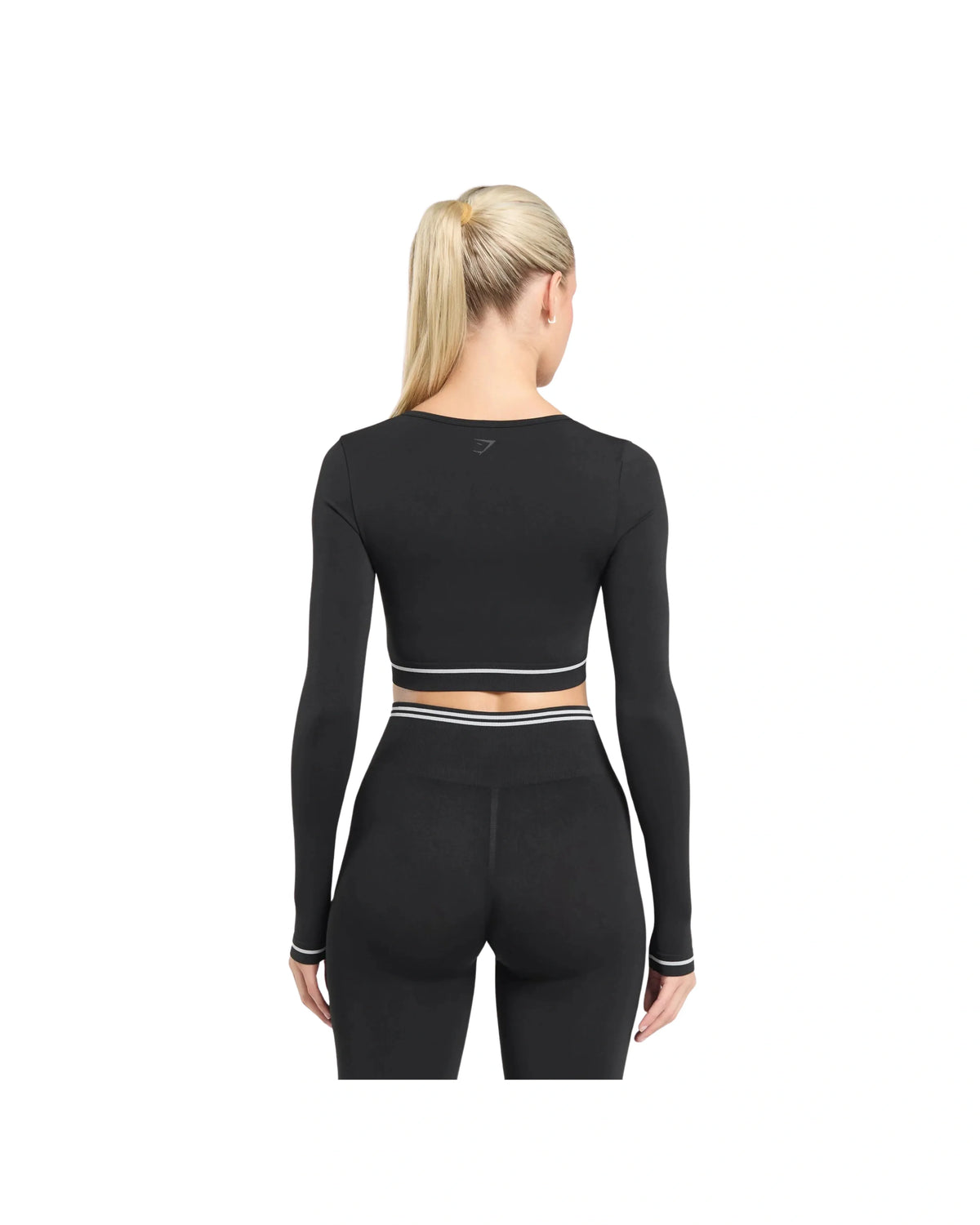 Gymshark Contrast Seamless Crop Top Black