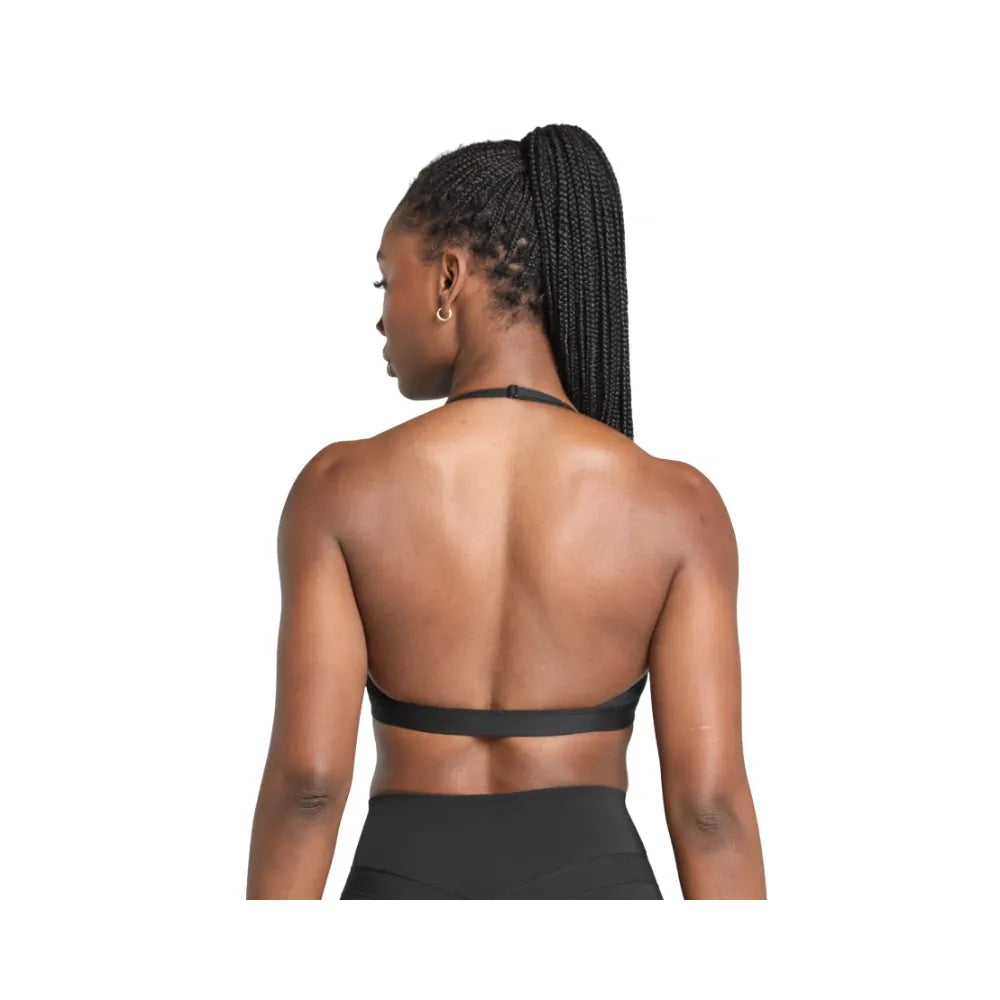 Gymshark Minimal Halterneck Sports Bra - Light Support Black