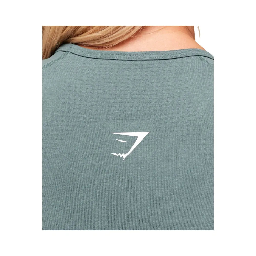 Gymshark Vital Scoop Neck Top Celeste Blue/Marl
