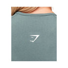 Gymshark Vital Scoop Neck Top Celeste Blue/Marl
