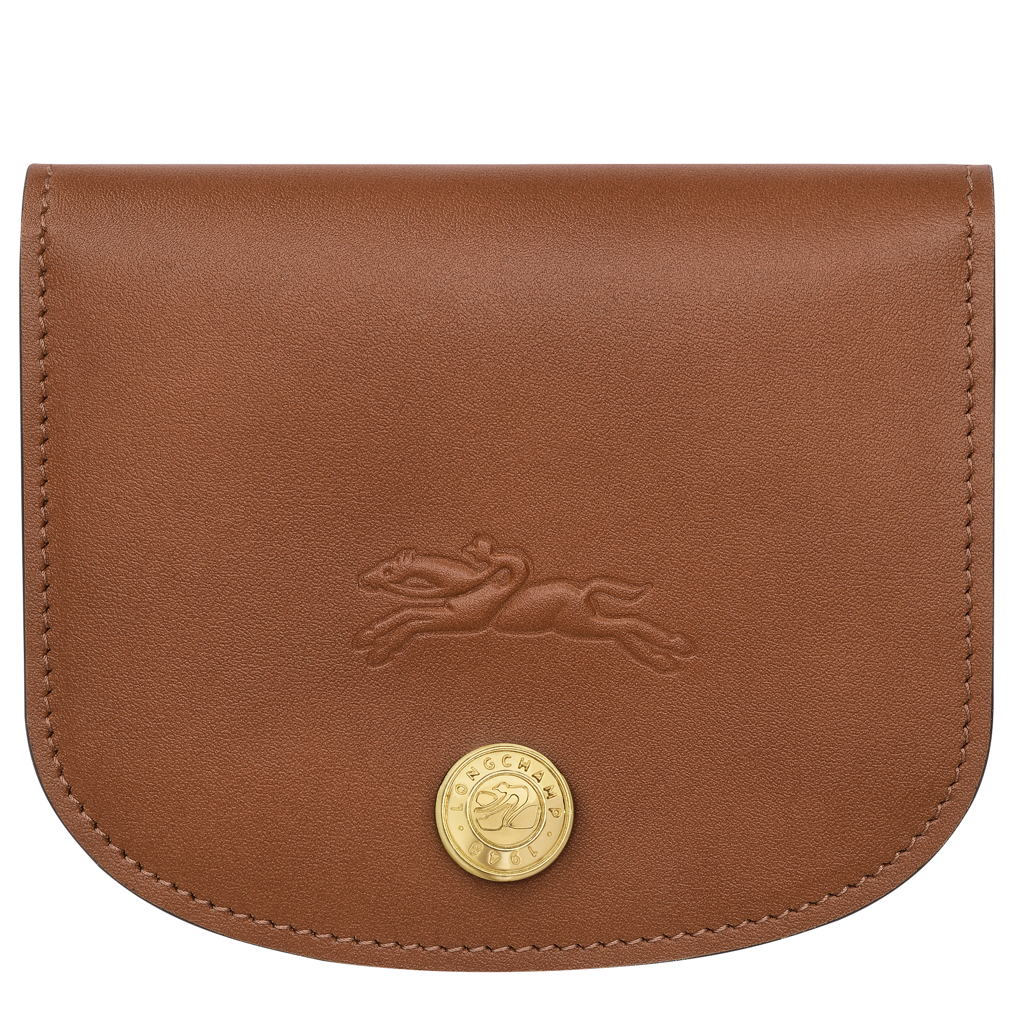 Longchamp Épure Card holder Cognac