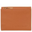 Longchamp Le Foulonné Compact wallet Amber