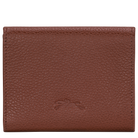 Longchamp Le Foulonné Compact wallet Coffee