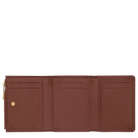 Longchamp Le Foulonné Compact wallet Coffee