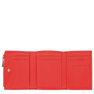 Longchamp Le Roseau Compact wallet Vermilion