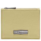 Longchamp Le Roseau Compact wallet Pistachio