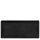 Longchamp Le Foulonné Long continental wallet Black