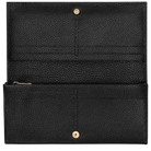 Longchamp Le Foulonné Long continental wallet Black