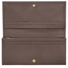 Longchamp Le Foulonné Long continental wallet Taupe