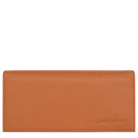 Longchamp Le Foulonné Long continental wallet Amber