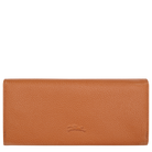 Longchamp Le Foulonné Long continental wallet Amber