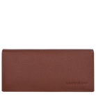 Longchamp Le Foulonné Long continental wallet Coffee