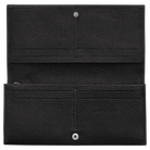 Longchamp Le Roseau Long continental wallet Black